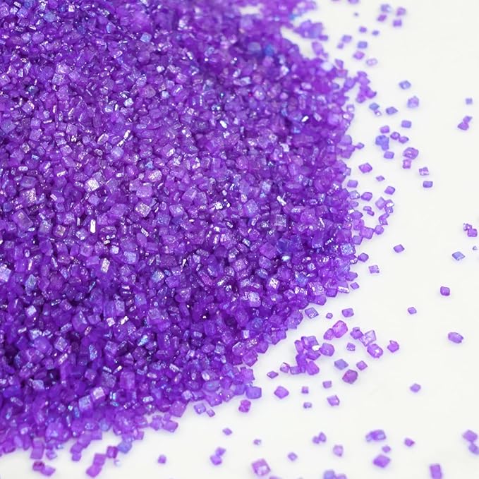 Edible Purple Sanding Sprinkles, Sanding Sugar, Kosher Food Grade 150g, Purple Sprinkles for Cake Decorating, Cupcake, Cookies