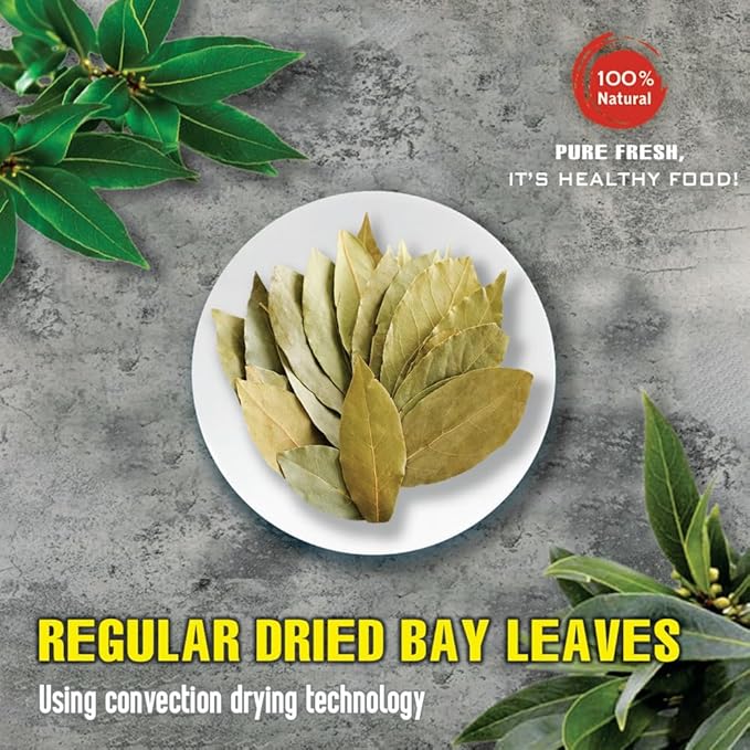 REGULAR DRIED BAY LEAVES 5.29 Oz (150g) VIETFARMFOOD: Natural pure, convection dried seasoning made from real vegetables - perfect for adding flavor to any meal, from cooking, baking, soups, sauces