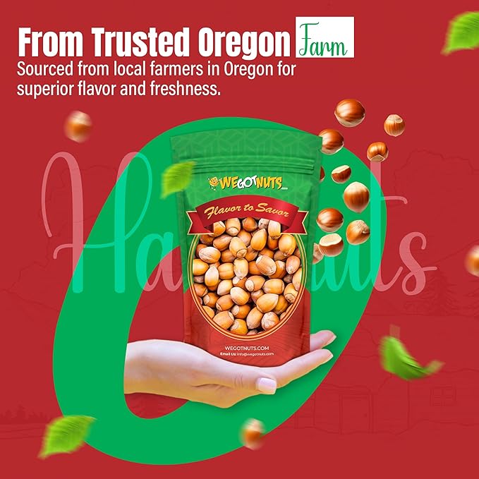 Hazelnuts (Filberts) In Shell, Raw - We Got Nuts (4LBS.)