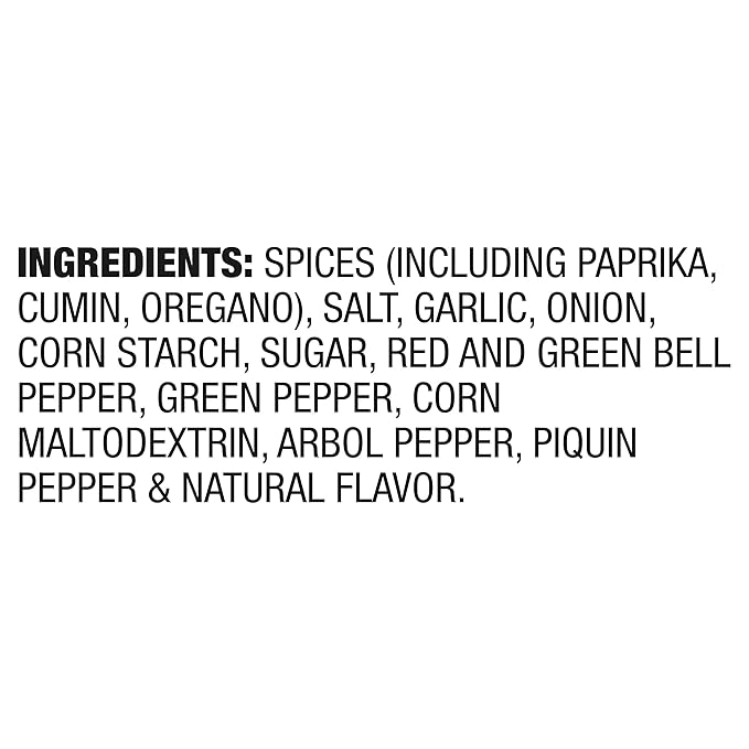 Cholula Seasoning Mix, Original Fajita, Medium Heat, For Chicken, Steak, Shrimp & Veggie Fajitas, 0.87 oz (Pack of 12)