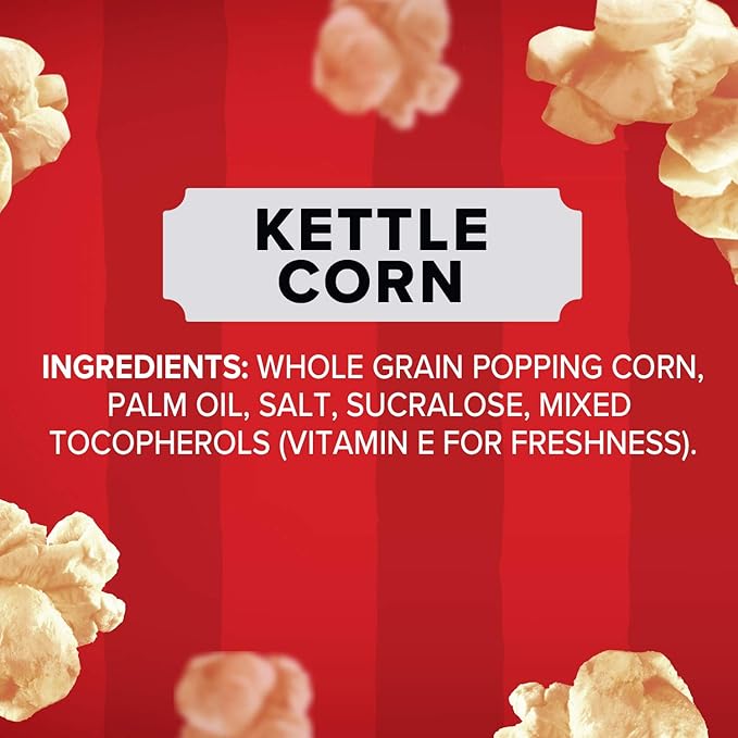 Orville Redenbacher's Microwave Popcorn, Kettle Corn, 3.28 oz., 6-Count (6 Boxes)