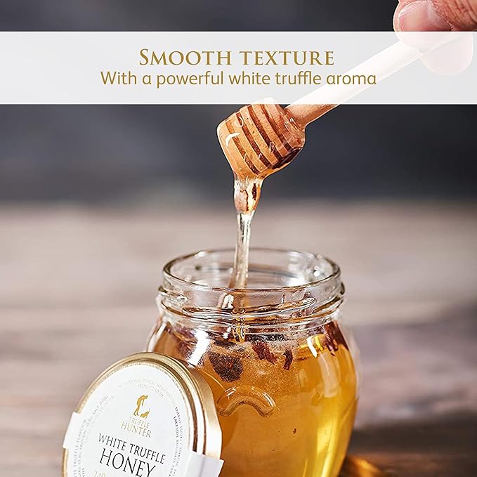 TruffleHunter - White Truffle Honey - Acacia Honey Condiment - 4.24 Oz