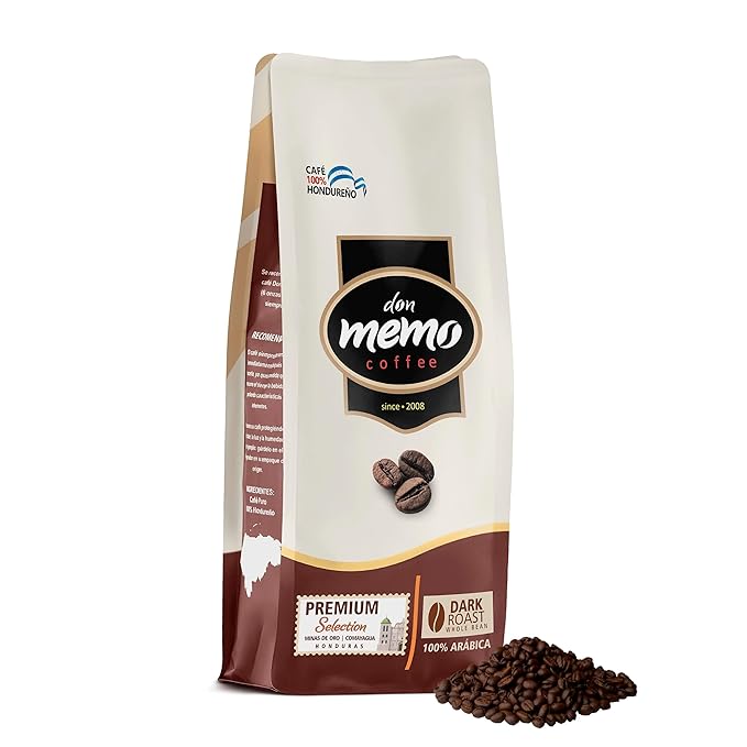 Don Memo Honduras Single-Origin Dark Roast Coffee Beans ??Low Acid, Shade-Grown Arabica (Whole Bean, 12 oz) ??Sustainably Farmed