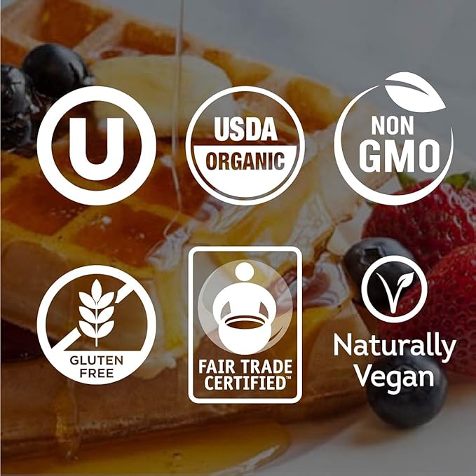 Wholesome Sweeteners 11.75-Ounce Organic Blue Agave Nectar, Fair Trade, 100% Pure, Non GMO, Gluten Free & Vegan, 6 Pack