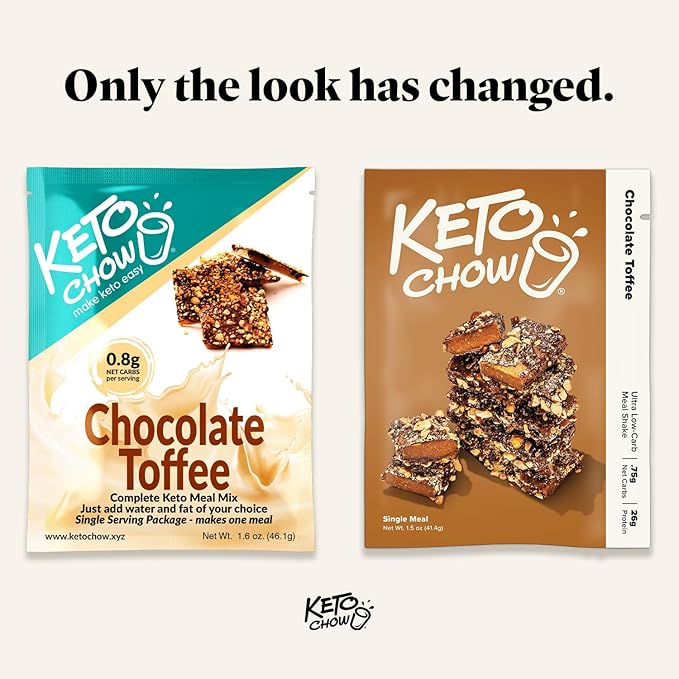 KETO CHOW CHOCOLATE TOFFEE - 1 MEAL PACK
