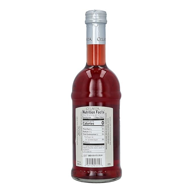 Colavita Raspberry Red Wine Vinegar, Special, 17 Fl Oz (Pack of 2)