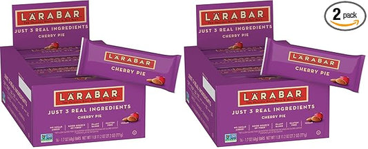 Larabar Cherry Pie, Gluten Free Vegan Fruit & Nut Bar, 1.7 oz Bars, 16 Ct (Pack of 2)