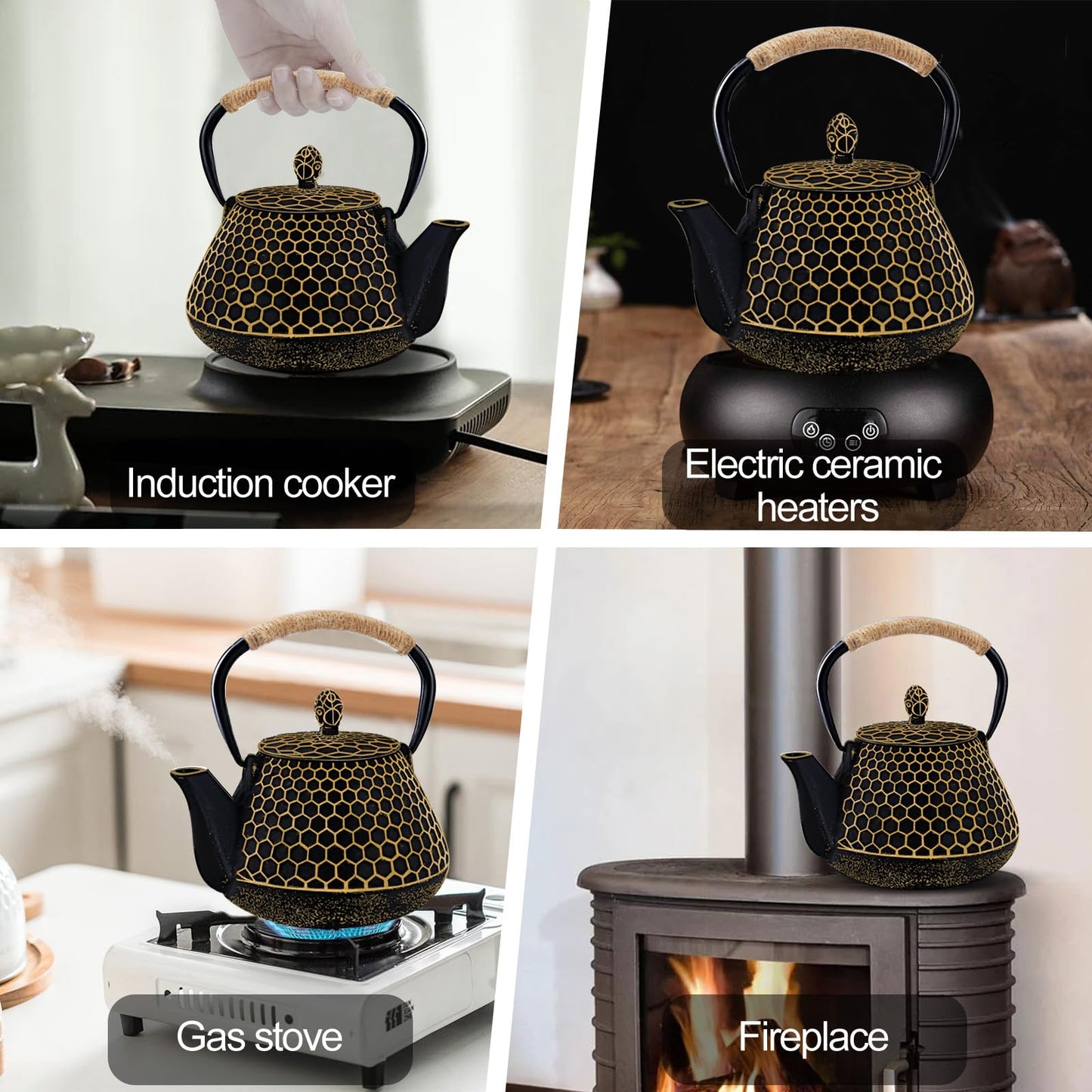 Dachenus 1000ml Japanese Cast Iron Teapot