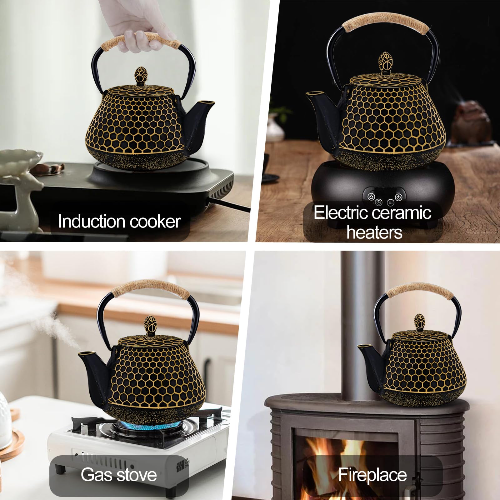 Dachenus 1000ml Japanese Cast Iron Teapot