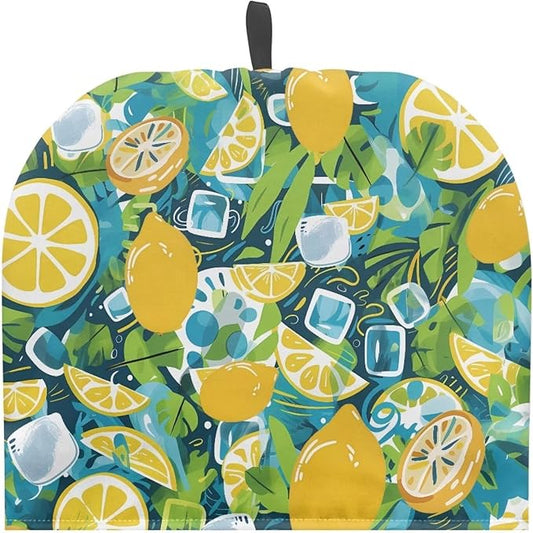 Lemon Insulated Tea Cosy Protector with Top Hanging Loop Dust Proof Kettle Cover Warm Keep Cozy Heat Resistant for Home Restaurant Kitchen Decor Cozies for Mug