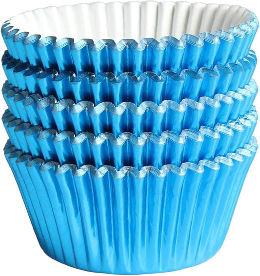 Blue-Foil Cupcake-Liners Paper-Baking-Cupcake,for different Parties, Weddings,Standard Sized(pack of 100ç«???,<div>