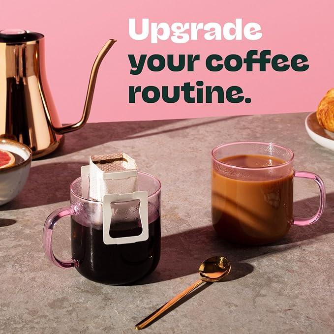 Copper Cow Premium Pour Over Single-Serve Vietnamese Coffee | Vanilla | Dark Roast | Flavored with Vanilla Beans | Includes 8 Coffees