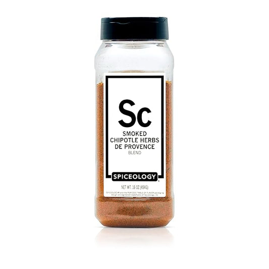 Spiceology ??Smoked Chipotle Herbs de Provence Seasoning ??Bold French-Inspired Blend with Smoky Chipotle & Herbs ??Gourmet Spice Rub for Poultry, Pork, Veggies & More ??16 oz