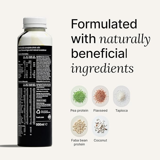Huel Black Edition Ready-to-Drink | Vanilla Meal Replacement Shake | 35g High Protein Drink | 27