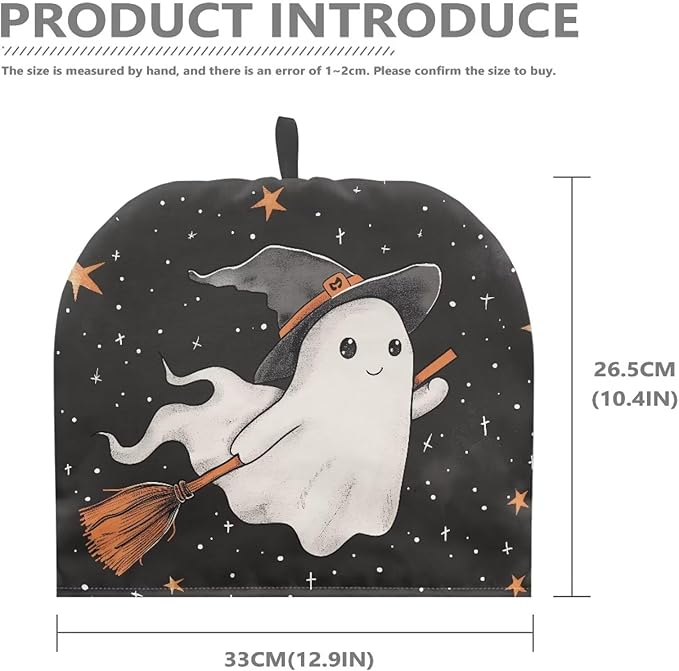Ghost Tea Cozy for Teapot Insulated All Saints' Day Tea Pot Cozy for Keeping Warm,Reusable Teapot Dust Protector