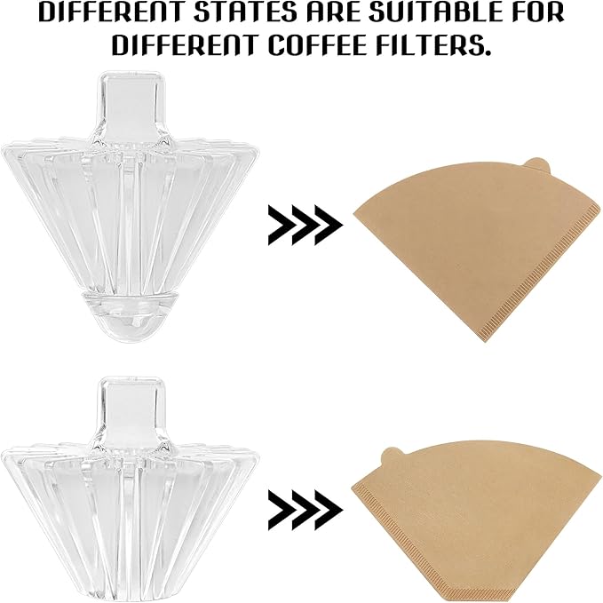 2-in-1 Convertible Style Coffee Filter Shape Fixed Tool For V60 Coffee Filter Paper or Basket Coffee Filter Paper ??Convenient and Efficient Accessory for Enthusiasts