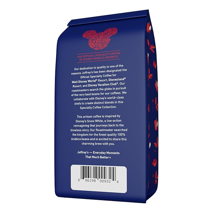 Joffrey???Coffee - Disney Snow White Just One Bite Brew, Disney Specialty Coffee Collection, Arabica Ground Coffee, Medium Roast (Ground, 11oz)