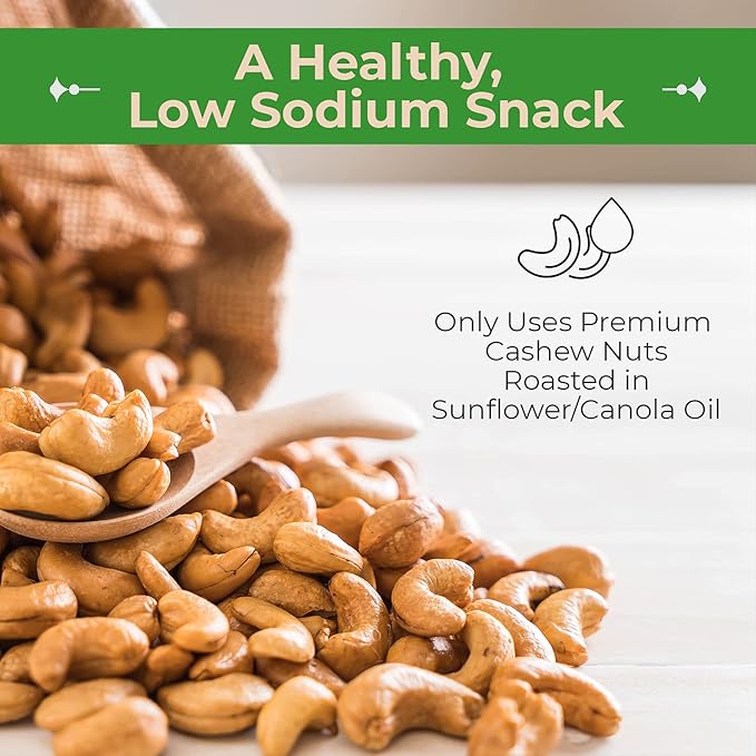 Sincerely Nuts ??Whole Cashews - Roasted and Unsalted | High in Protein Everyday Healthy Snack - Rich in Nutrients |Vegan, Keto & Kosher | Gourmet Quality Vegan Cashew 5(LB) Bag