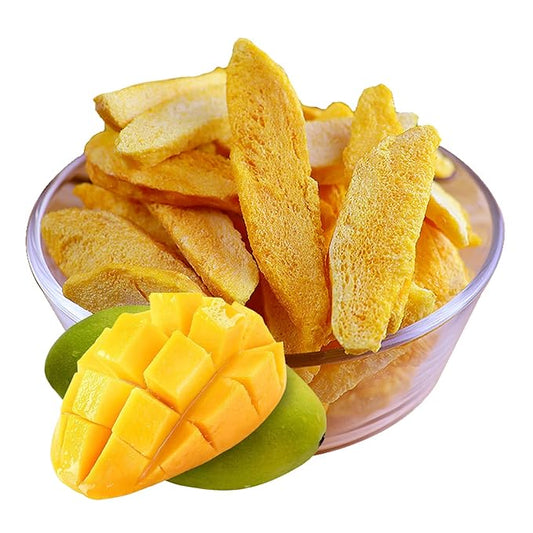 Freeze-dried mango block 4.93oz dried mango crisp fruit Dried mango slices snack food sweet and sour snack