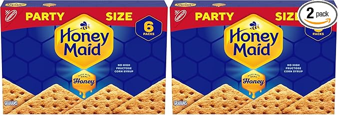 Honey Maid Graham Crackers, Party Size, 28.8 oz Box (Pack of 2)