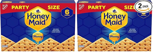 Honey Maid Graham Crackers, Party Size, 28.8 oz Box (Pack of 2)