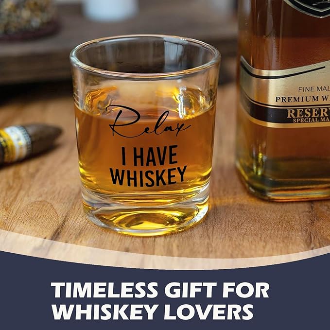 Funny Whiskey Glasses 10 oz, Whiskey Lovers Gifts, Whisky Gifts Old Fashioned Rocks Glasses for Women Men Drinking Scotch Bourbon Cocktail Liquor Vodka