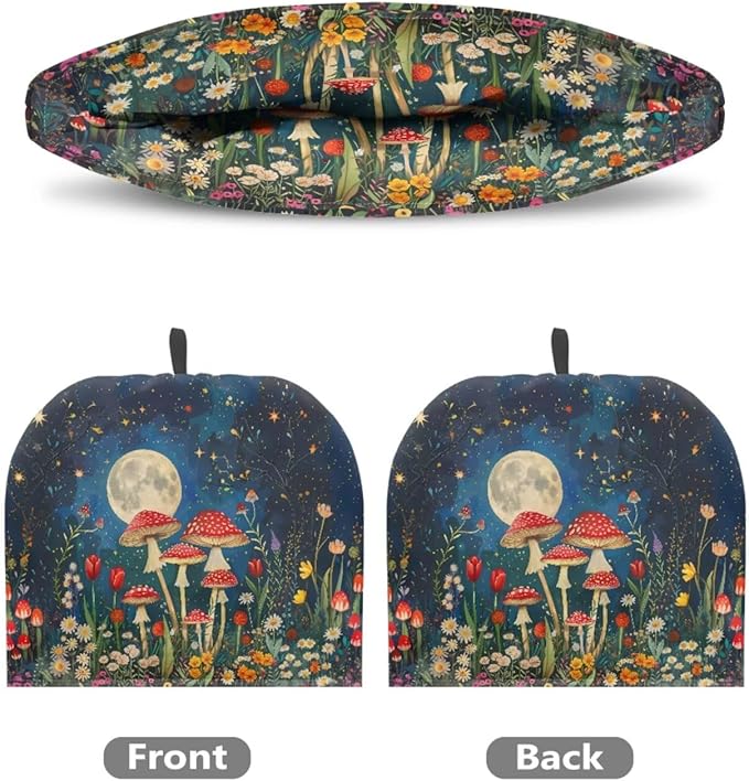 Tea Cozy Red Mushroom Print Creative Insulated Tea Cosy Extra Thick Home Kitchen Decoration Creative Gifts Dust Teapot Cover Kitchen Accessories for Travel