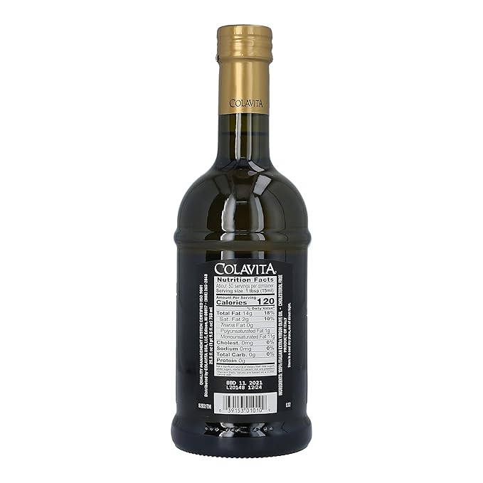 Colavita Premium Italian Extra Virgin Olive Oil, 25.5 Fl Oz (Pack of 2), Glass Bottles - Packaging May Vary