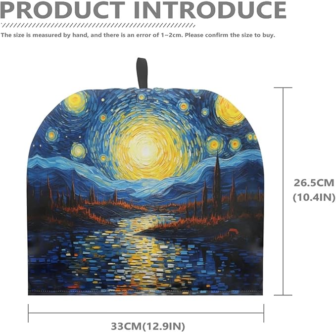 Generic Hudotybom Oil Painting Tea Cozy for Teapot Insulated Large Teapot Cover to Keep Warm Tea Kettle Cover Machine Washable Coffee Pot Cloth Covers Kitchen Home Decorations, CZA49