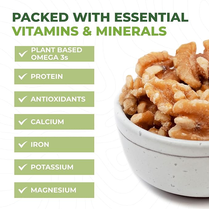 Beyond Nature Organic Raw Walnuts ??Unsalted 2 Pound (32 oz) Vacuum Sealed, Non GMO, No Salt, Low Carb, Keto Friendly & Vegan Snack