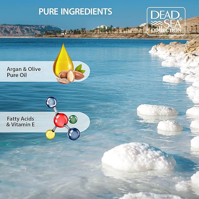 Dead Sea Collection Body Oil with Argan - Dry Skin Moisturizer and Hydrating Massage - Nourishing