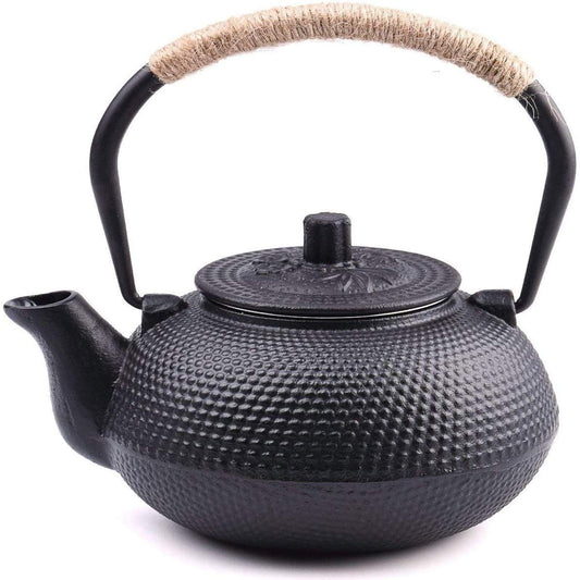 suyika Japanese Tetsubin Cast Iron Teapot Tea Kettle pot with Stainless Steel Infuser for Stovetop