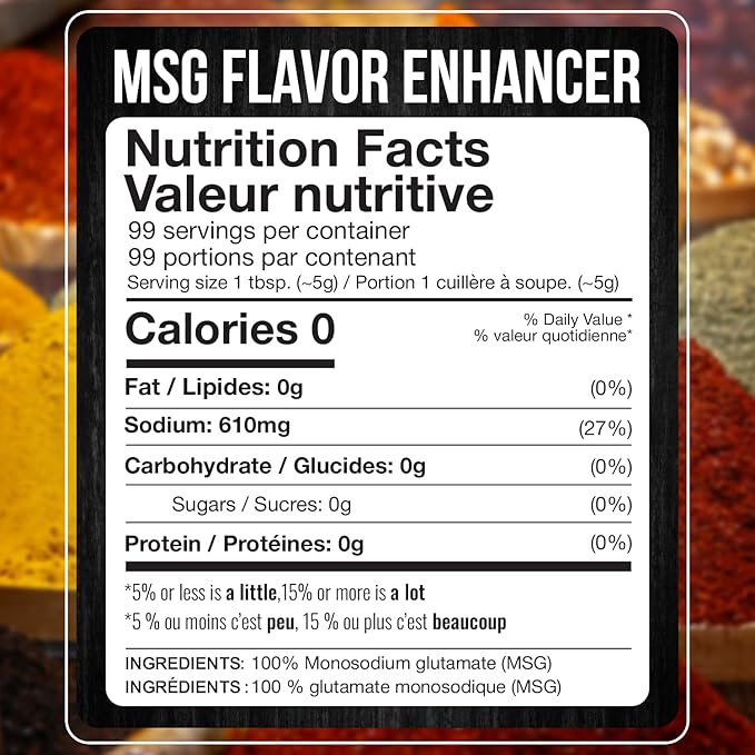 Fresh Finest MSG Seasoning ??21.51oz MSG Powder ??Monosodium Glutamate Powder ??Pure Flavor Enhancer Powder ??Ideal for Cooking, Food, Desserts ??Rich Umami Taste ??No Additives or Fillers