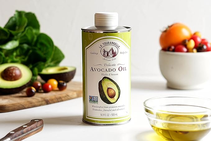 La Tourangelle, Avocado Oil, Handcrafted from Premium Avocados, Great for Cooking, as Butter Substitute, and for Skin and Hair, 8.45 fl oz