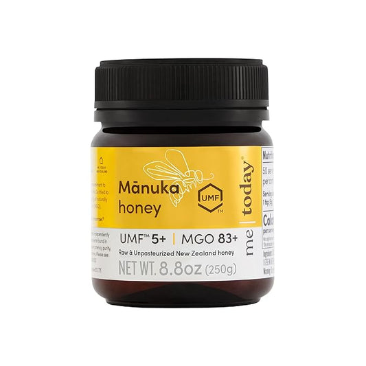 Me Today Manuka Honey UMF 5+/MGO 83+, Organic Manuka Honey Medical Grade from New Zealand, Lab Tested & UMF Certified Authentic-Honey for Daily Wellness, 8.8oz