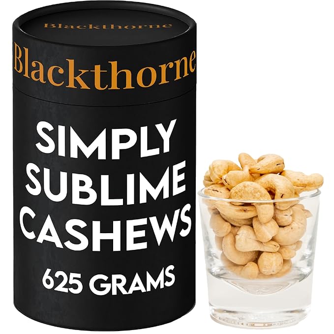 Simply Sublime Cashews Roasted Lightly Salted with Himalayan Pink Salt ??Jumbo, Hand Sorted & Slow Roasted ??Gourmet Cashews for Pairing with Bourbon, Tequila, or Champagne ??22oz