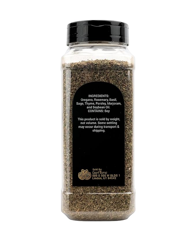 GranAroma Italian Seasoning, Aromatic Spice Blend, Italian Cuisine, Versatile Flavor (7.2 Ounce)