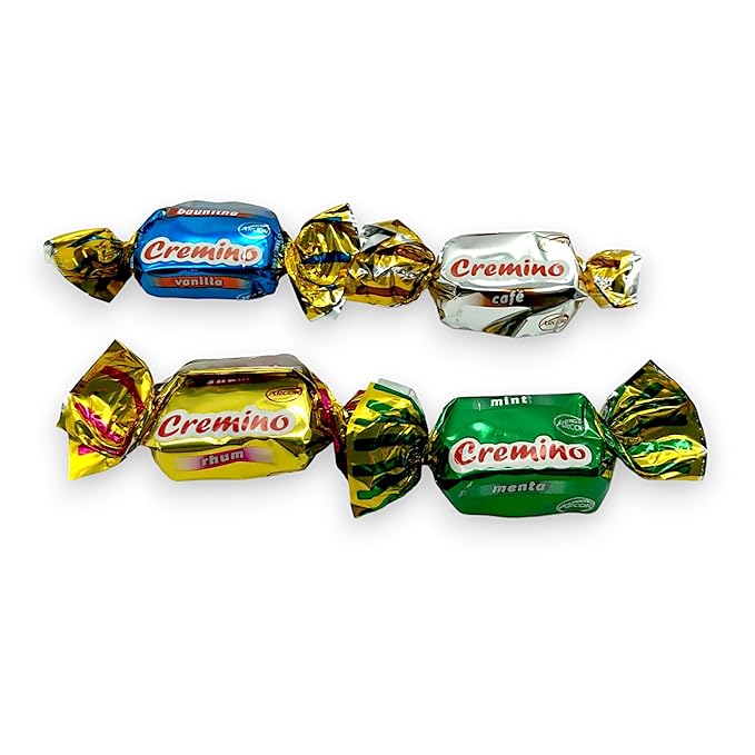 Assorted Toffee Chews-1.5 lbs Chewy Toffee Candy-Individually Wrapped Assortment of Delicious and Flavorful Vanilla, Chocolate, Coffee, Rum, and Mint Flavors(24 oz)