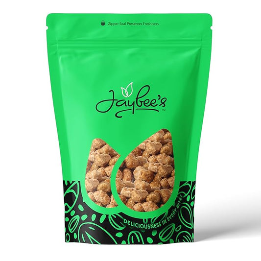 Toffee Peanuts 48 oz Resealable Bulk Bag - Premium Roasted & Sweetened Nuts, Perfect for Snacking