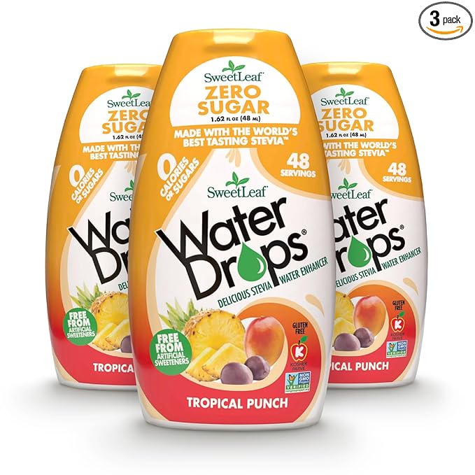 SweetLeaf Water Flavoring Drops - Stevia Water Enhancer, Sugar Free, Zero Calorie Water Additive