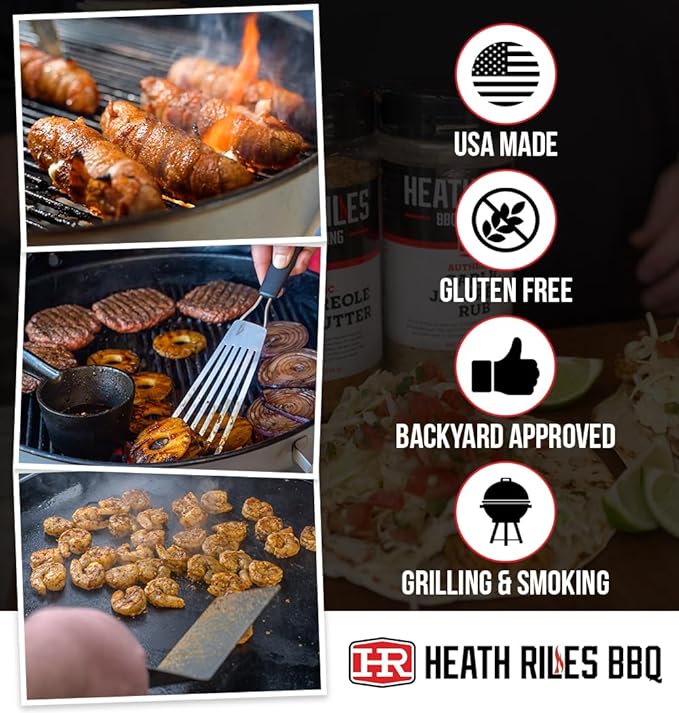 Heath Riles BBQ Rub - Cherry Seasoning, Champion Pitmaster Recipe, Legendary Rubs For Smoking & Grilling, 70+ BBQ Championships, 2 lb./32 oz.