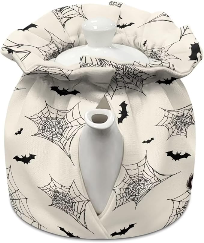 Boo Tea Cozy for Teapot Insulated Pumpkin Tea Pot Cozy for Keeping Warm Breakfast Warmer Pumpkins Teapot Insulation Cover for All Saints' Eve Thick Teapot Dust Protector