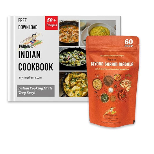 Padma's Beyond Garam Masala, Made in New York (Best Garam Masala) Curry Powder (Blend of 15 Spices) 100% Natural. Make Better Curries Than Restaurants. 6 Ayurvedic Tastes, Gluten Free & Non-GMO.