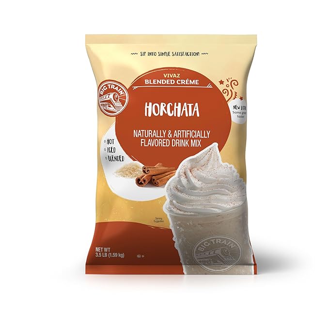 Big Train Vivaz Horchata Blended Cr챔me Beverage Mix, 3.5 Pound (Pack of 1)