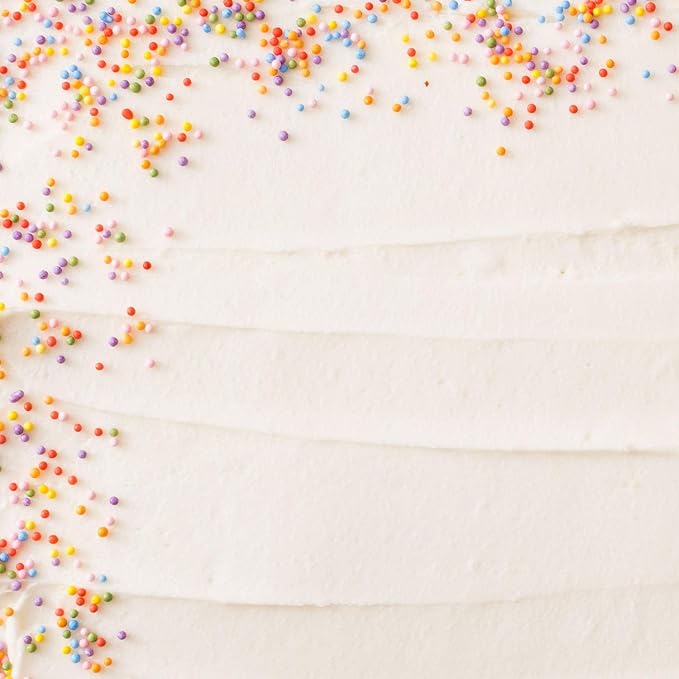 Miss Jones Baking 90% Organic Birthday Buttercream Frosting, Perfect for Icing and Decorating, Vegan-Friendly: Confetti Pop (Pack of 3)