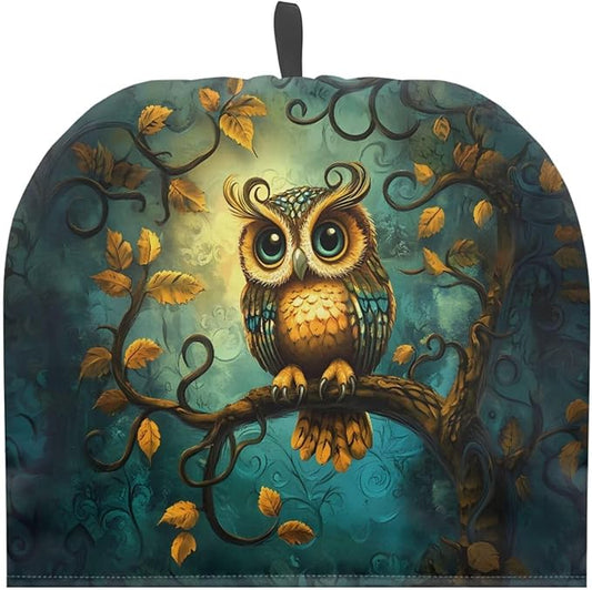 Owl Large Teapot Cover for Keeping Warm, Tea Cozies for Party Wadding Insulated Kettle Cover for Home Kitchen Decorative