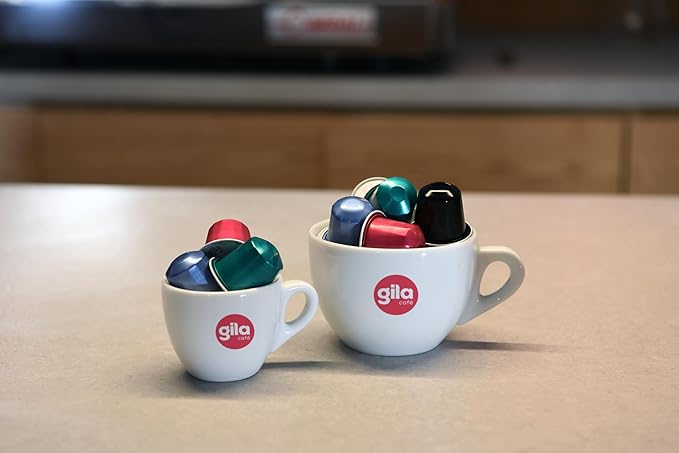 GILA Café Decaf Aluminum Coffee Capsules – Dark Roast Espresso Pods Compatible with Nespresso Original Machines – 100% Arabica, Naturally Water-Processed, 60 Count