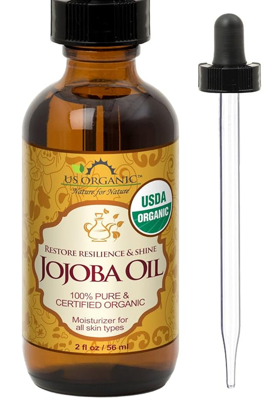 US Organic Jojoba Oil, USDA Certified Organic,100% Pure & Natural, Cold Pressed Virgin, Unrefined