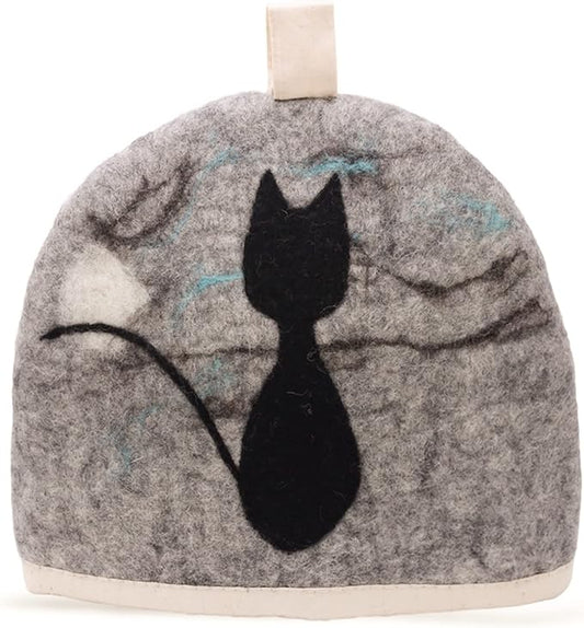 Glaciart One Wool Teapot Cozy Kettle Cover | Dome Shaped Large Tea Cosy, Kettle or French Press | Handmade & Needle Felted from Natural Wool | Warms Up to 2 Hours | Great as Gift
