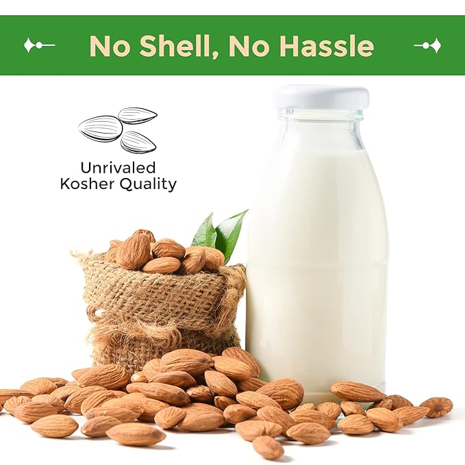 Sincerely Nuts Natural Raw Whole Almonds, Unsalted, No Shell Healthy Low Sodium Snack Plant Protein Kosher, Vegan, Gluten Free Bulk 3 (LB) Bag